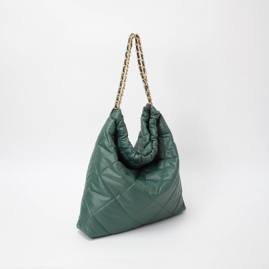 Jackie Quilted Hobo Bag